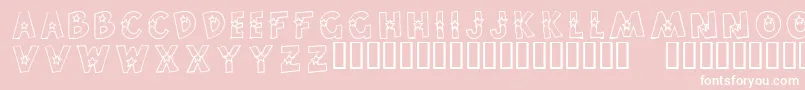 Craftopia Stars Font – White Fonts on Pink Background