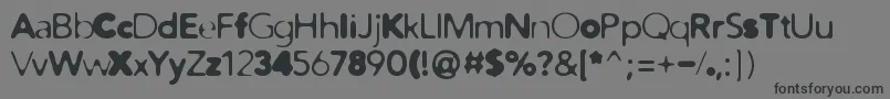 DistroMix Font – Black Fonts on Gray Background