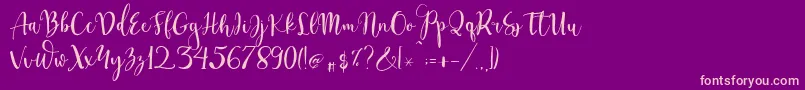 More about Craftylover Font Craftylover Font – Pink Fonts on Purple Background