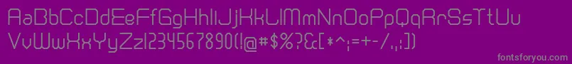 cranberry gin Font – Gray Fonts on Purple Background
