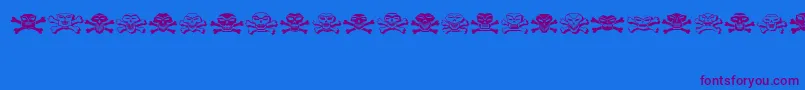 Cranium Font – Purple Fonts on Blue Background