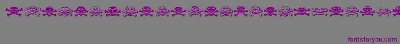 Cranium Font – Purple Fonts on Gray Background