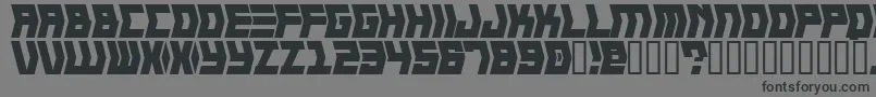 CRANK    Font – Black Fonts on Gray Background