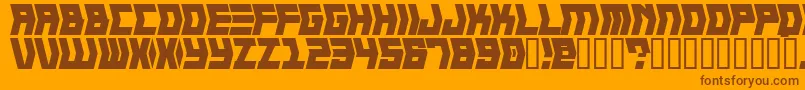 CRANK    Font – Brown Fonts on Orange Background