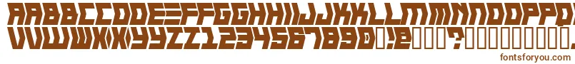 Шрифт CRANK    – коричневые шрифты на белом фоне