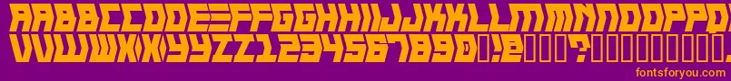 CRANK    Font – Orange Fonts on Purple Background