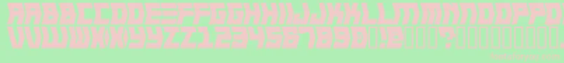 CRANK    Font – Pink Fonts on Green Background