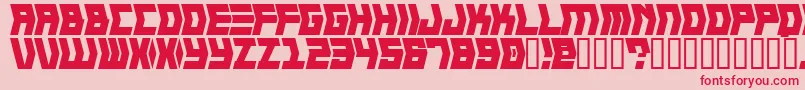 Crank Font – Red Fonts on Pink Background