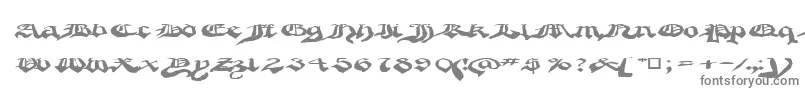 フォントCRAPG    – 白い背景に灰色の文字