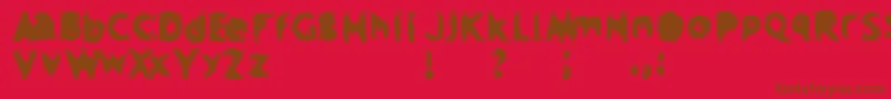 Police CRAPM    – polices brunes sur fond rouge