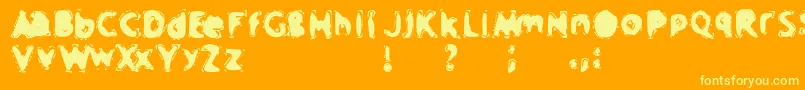 CRAPM    Font – Yellow Fonts on Orange Background