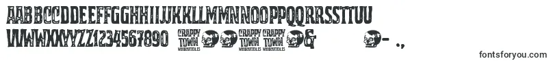 Шрифт Crappy Town – эродированные шрифты