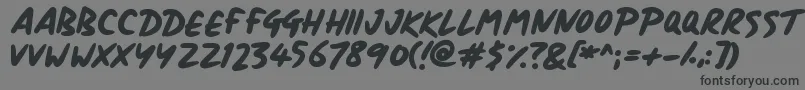 フォントSignboard – 黒い文字の灰色の背景