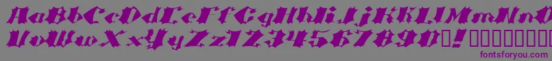 CRASB    Font – Purple Fonts on Gray Background