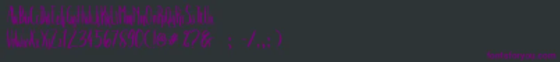フォントCrash Two – 黒い背景に紫のフォント