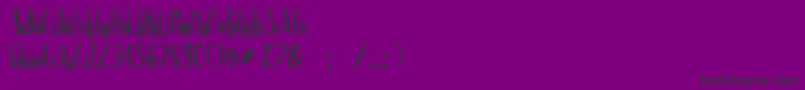 Crash Two Font – Black Fonts on Purple Background