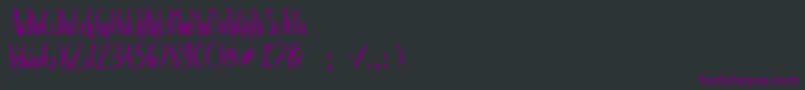 Crash Two Font – Purple Fonts on Black Background
