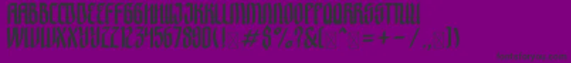 Crashburn Font – Black Fonts on Purple Background