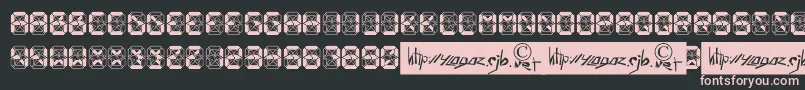 Crashed Scoreboard Font – Pink Fonts on Black Background