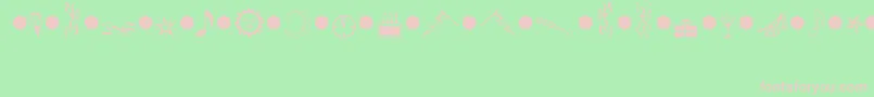 PartiesMt Font – Pink Fonts on Green Background