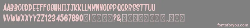 CrashMounty Font – Pink Fonts on Gray Background