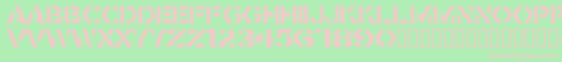 Crass Font – Pink Fonts on Green Background