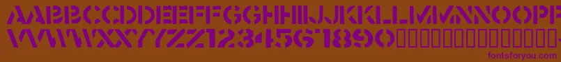 Crass Font – Purple Fonts on Brown Background