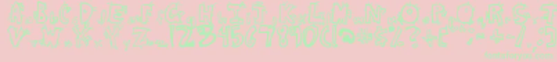 CRAZB    Font – Green Fonts on Pink Background