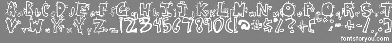 CRAZB    Font – White Fonts on Gray Background