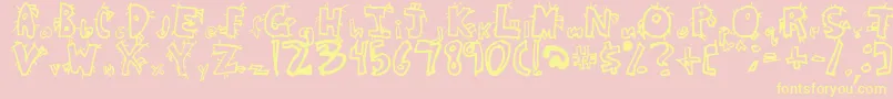CRAZB    Font – Yellow Fonts on Pink Background