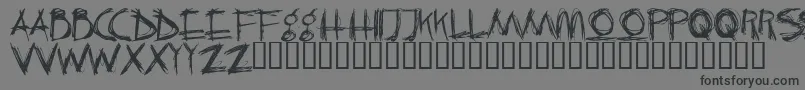 CRAZK   -Schriftart – Schwarze Schriften auf grauem Hintergrund