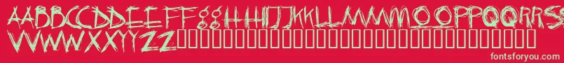 CRAZK    Font – Green Fonts on Red Background
