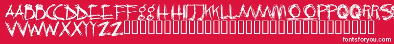 CRAZK    Font – White Fonts on Red Background