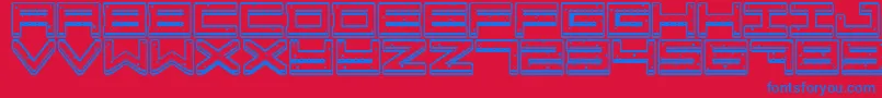 Crazy COokies Font – Blue Fonts on Red Background