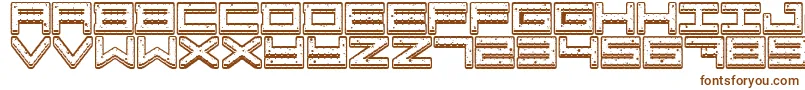 Шрифт Crazy COokies – коричневые шрифты на белом фоне