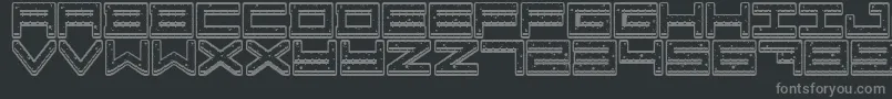 Шрифт Crazy COokies – серые шрифты на чёрном фоне