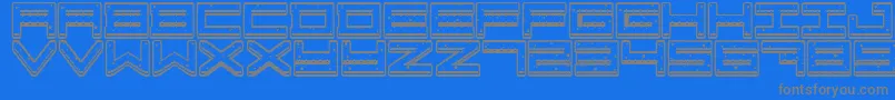 Crazy COokies Font – Gray Fonts on Blue Background