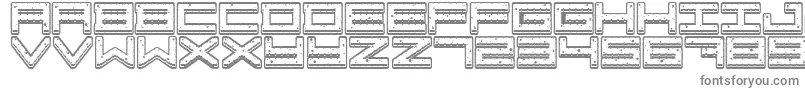 フォントCrazy COokies – 白い背景に灰色の文字