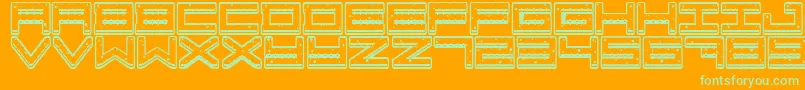 Crazy COokies Font – Green Fonts on Orange Background