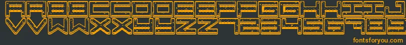 Crazy COokies Font – Orange Fonts on Black Background