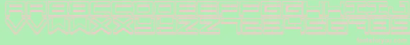 Crazy COokies Font – Pink Fonts on Green Background