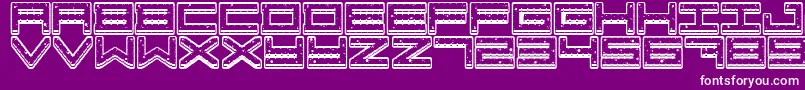 Crazy COokies Font – White Fonts on Purple Background