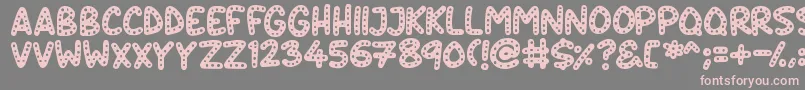 More about Crazy Dots Font Crazy Dots Font – Pink Fonts on Gray Background
