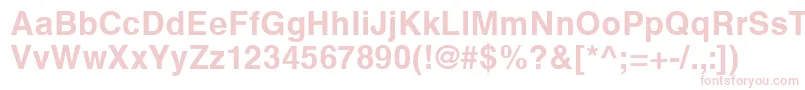 HelveticaGreekBold Font – Pink Fonts on White Background