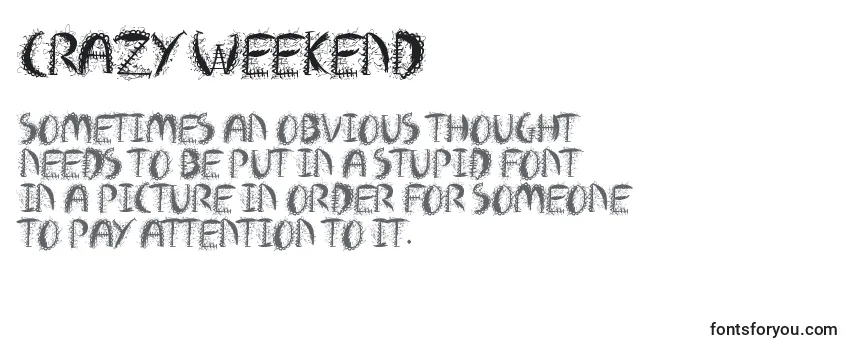 Schriftart Crazy Weekend