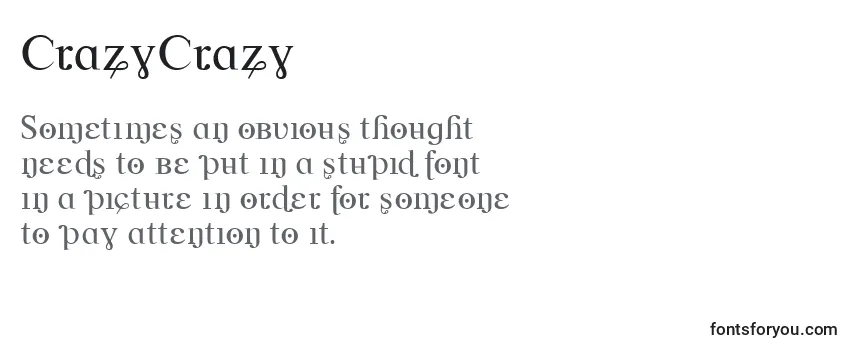 CrazyCrazy (124151) フォントのレビュー