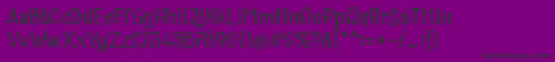 Cream Soup Font – Black Fonts on Purple Background