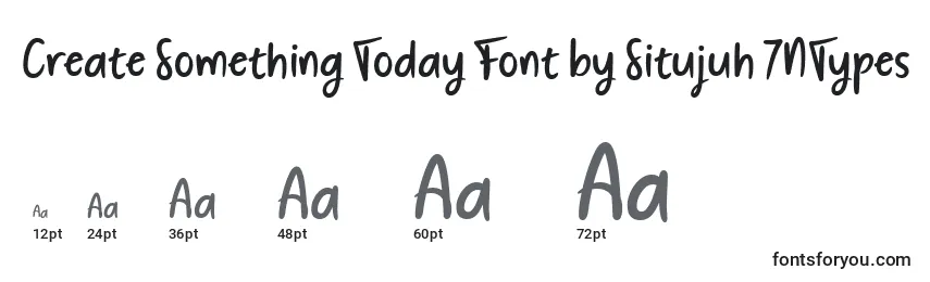 Tamanhos de fonte Create Something Today Font by Situjuh 7NTypes