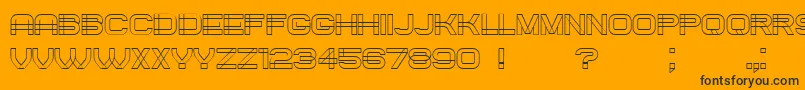 Created Font – Black Fonts on Orange Background