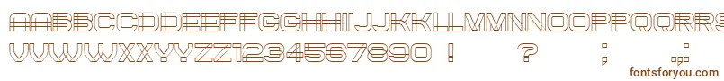 Шрифт Created – коричневые шрифты на белом фоне